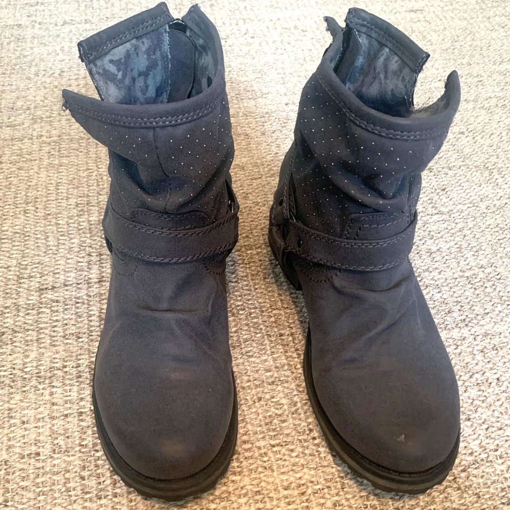 Roxy Combat Boot with accent, grey size 7